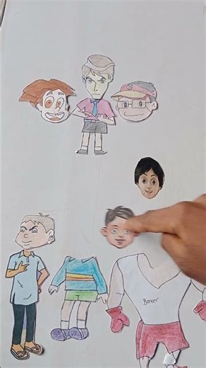 Kids Cartoon boxer Drawing | Ekdam Easy Method 🥰🥰