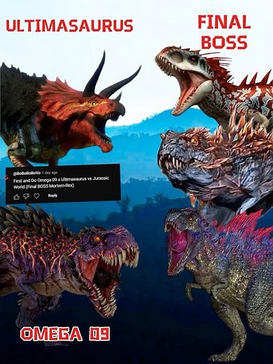 Ultimasaurus & Omega 09 VS Alpha 06, Indominus-Rex, Mortem-Rex (Strongest Dino) #jurassicworld