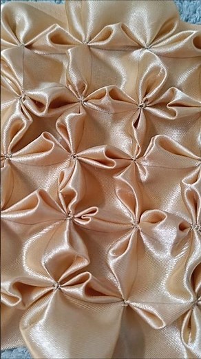 Floral smocking tutorial with embroidery thread/ hand craft #shorts