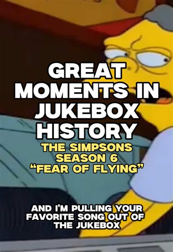Great moments in jukebox history with Moe, Homer & Waylon. From the Simpsons Season 6 episode “Fear of Flying,” when Moe pulls Homer’s beloved “It’s Raining Men” by The Weather Girls out of the jukebox. #fyp #thesimpsons #homersimpson #jukebox #80smusic
