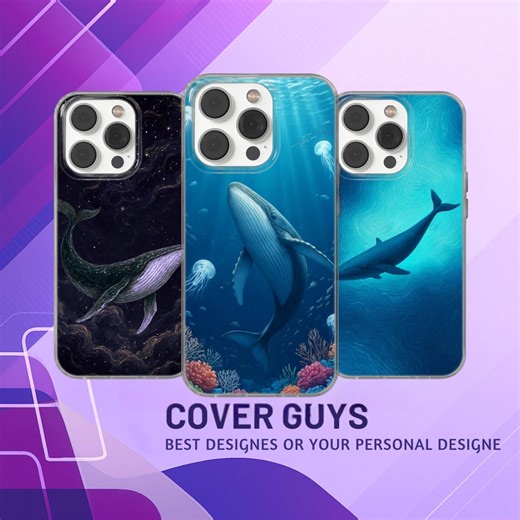 Blue Whale Phone Case, Sea Animal Design, Gel TPU - Etsy Australia