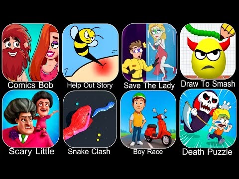 Help Me Tricky Puzzle Story,Draw To Smash,Scary Little Prankster,Snake Clash,Paper Race,Death Puzzle