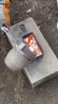 Making Copper Bars (Pouring Copper) #copper #meltingcopper