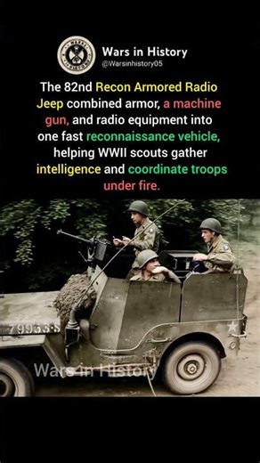 82nd Recon Armored Radio Jeep: WWII's Mobile Scout 🚙📡 #ww2