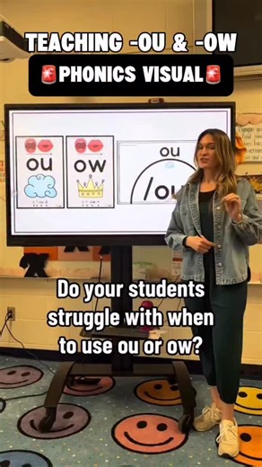 Paige | The Eppich Classroom | 🚨Teaching -ou & -ow 🚨 Sound Mounds show students a visual for when to use -ou or -ow when spelling! It shows the following: ⭐️We... | Instagram