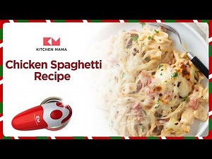 CHICKEN SPAGHETTI: How To Make Creamy Chicken Spaghetti | Kitchen Mama