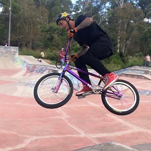 Flip double whip and a flip barspin to whip!! Stoked to get these 2 tricks done yesterday on this box jump at browns plains!! | Logan Martin OAM