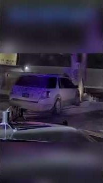 WHITE TAURUS FLEES COPS IN MICHIGAN SNOW #shorts #chase #police #viral