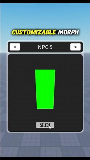 Easy Morph Gui - Character Selection Screen
