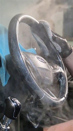 One of the steps in a Clean Inc Deep Clean Detail is to sanitise all interior touch points. Removing any grime that has built up and leaving surfaces refreshed. No more fingered than the steering wheel. Sweaty palms, booty scratches......sneezes the lot, get thrown at the round thing. All transfered BACK onto your hands the next journey 🤒 Using steam and chemical, we remove this sordid history, clean and decontaminated. Your steering wheel looking a bit shiney? Yeah. I know it does. Booking Feb