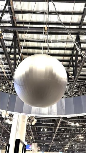 Death Star LED Video Sphere Exhibit LexJet #printingunited #deathstar