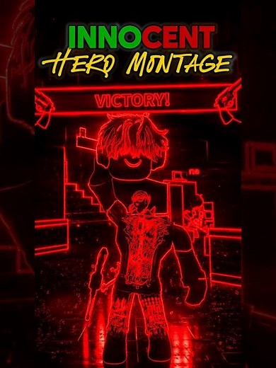 POV: BEING HERO AS AN INNOCENT IN MM2 🗡️🏆 #roblox #mm2 #hero #robloxgames