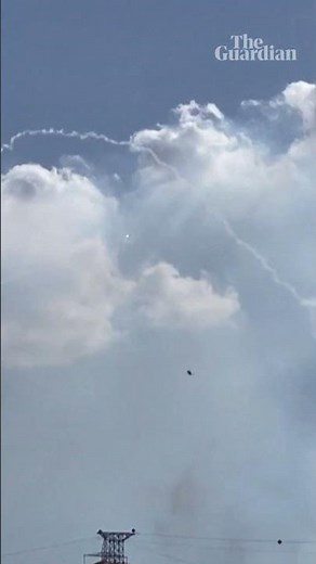 Footage captures moment of rocket interception in northern Israel