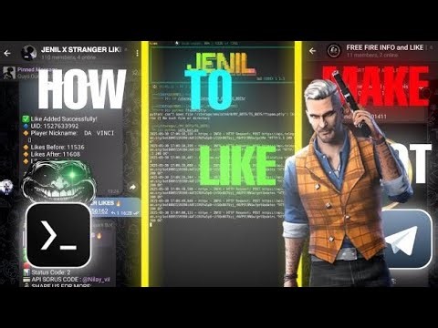 HOW TO MAKE FF LIKE BOT ON TELEGRAM ALL IN 1 📷 #freefire #telegram #cutehack #likeapilikebot #fflive