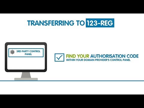 Where to find a domain's authorisation code | 123-reg