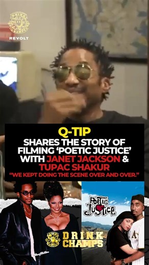 “It was great. That’s Janet Jackson.” Q-Tip takes it back to the Poetic Justice days, sharing behind-the-scenes moments with Janet Jackson and Tupac. From intense filming days to unforgettable energy on set, this is a rare look into a legendary era. #DrinkChamps #QTip #JanetJackson #PoeticJustice #Tupac #HipHopHistory | Drink Champs
