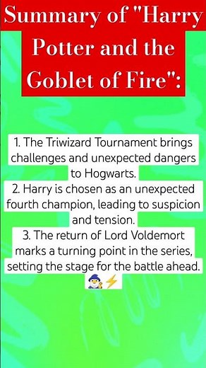 harry potter and the Goblet of fire full movie || harry potter and the Goblet of fire summary