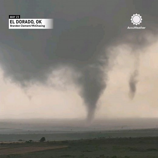 El Dorado, Oklahoma Multi-Vortex Tornado Spins
