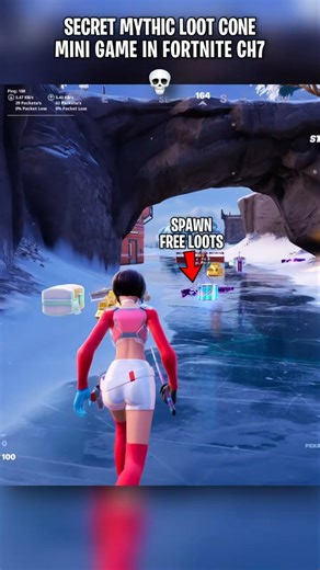 SECRET ICY CONE MYTHIC LOOT MINI GAME in Fortnite Chapter 7 Season 2 🤯 #fortnite #fortniteclips