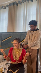 8.9M views · 118K reactions | My wedding day GRWM video. I can bet she is the happiest bride , u hv ever seen . Come on mannnnn I got married that day 﫣﫠蘭. Chillllll . #Chamak #bridalmakeup #happybride #weddingbangladesh | Rukaiya Jahan Chamak | Facebook