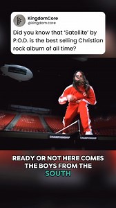 @pod - Boom ‘Satellite’ by P.O.D. is the only Christian rock record to be certified triple platinum, meaning it sold over 3 million copies. The band continues to go strong after over 30 years of creating music, which is wild. They’ve got a new album dropping in May this year and it doesn’t look like they’ll be stopping anytime soon!🤘 Follow @kingdom.core for more content! Help Christian Metal thrive by adding this post to your story, sharing and saving it, following the band, and streaming this