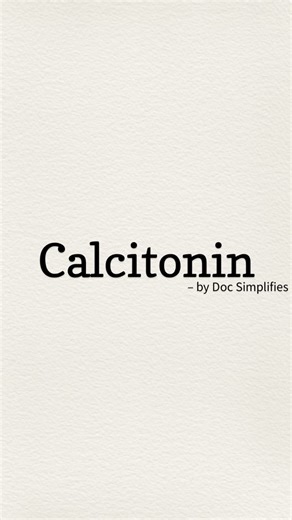 Doc_Simplifies | Calcitonin is a hormone secreted by the parafollicular cells (C cells) of the thyroid gland. It plays an important role in lowering blood... | Instagram