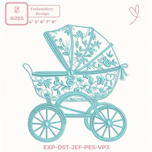 Shamrock Baby Pram Embroidery Design – St Patrick Machine Embroidery File - Etsy