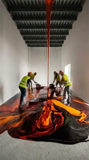 Luxury Lava Flow Epoxy Floor Timelapse: From Industrial Shell to High-Gloss Interior