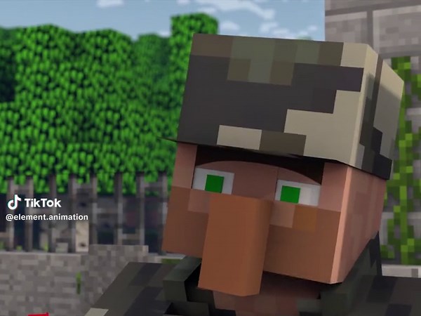 VILLAGER NEWS- W.A.R Part 13 #elementanimation #animation #cartoon #minecraft #fypシ