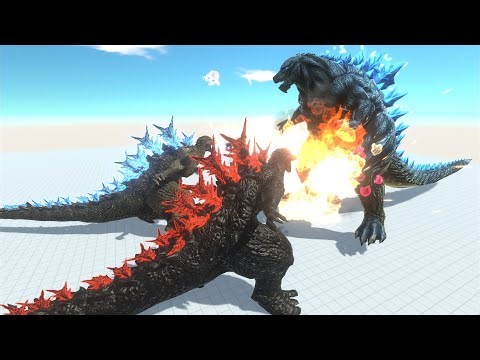 Minus One Godzilla And Dark Itself VS Another Godzilla - Animal Revolt Battle Simulator