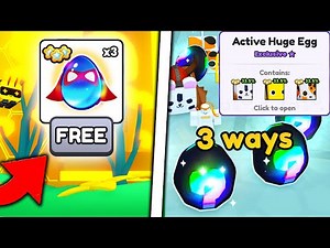 I Found 3 Ways To Get Active Huge Eggs in Pet Simulator 99 Alien Update