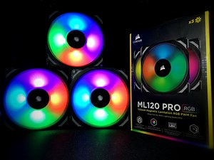 磁懸浮軸承、RGB 光效 CORSAIR ML120 PRO RGB LED 風扇