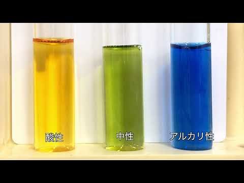 BTB溶液の色の変化