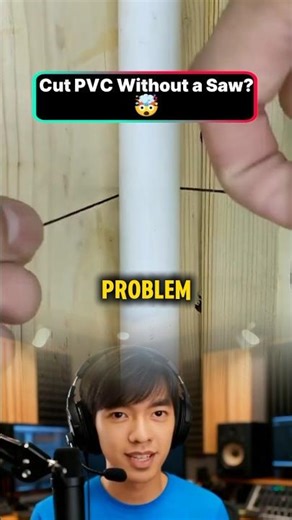 How to Cut PVC Pipe With String! 🧵🔥 #Shorts