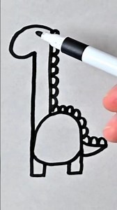 Simple dinosaur with letter h 🦕 #shorts