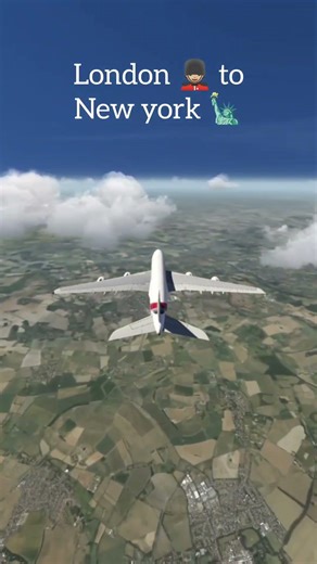London to New York #avation #airplane #aircraft #shorts #viral
