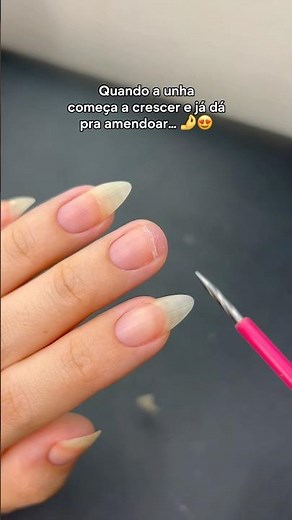 Melhor formato! #unhas #nail #nailart #nailtutorial #esmalte