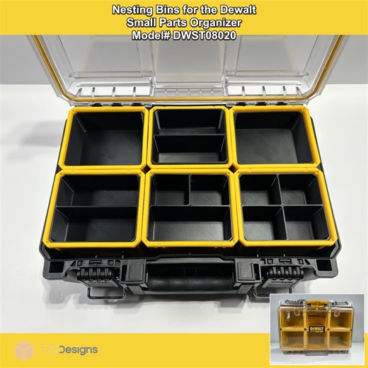 Dewalt Tough System 2.0 Small Parts Organizer Nesting Organizer Bins (2-PACK) - Etsy