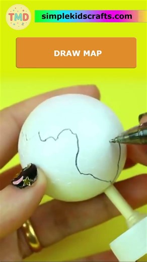 Title: DIY Miniature Earth Globe 🌍