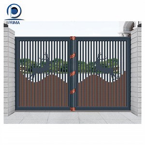 [Hot Item] Prima Wrought Iron Main Gate Design Folding Gates Villa Swing Gates