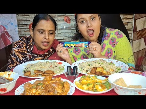 Earing Spicy🌶Chinese platter Challenge🥵| Veg Rried rice, chilli chicken and chatpata Egg Challenge🥰
