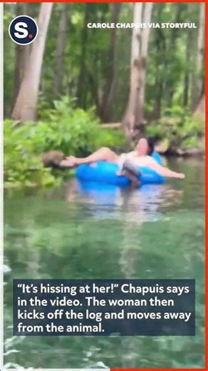 Woman Has Close Encounter With Alligator While Rafting