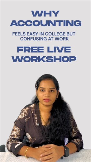 Rishi Tax Wizard on Instagram: "Many people think accounting is easy — until their first job. In college, journal entries and debit–credit feel clear. On the first day at work, the reality hits: “Post the invoice.” “Generate the GST report.” “There’s a mismatch — check it.” Suddenly, everything feels confusing. This confusion isn’t yours alone. Thousands of commerce students across India face the same gap between theory and real office work. If you want to understand why this happens and how to 