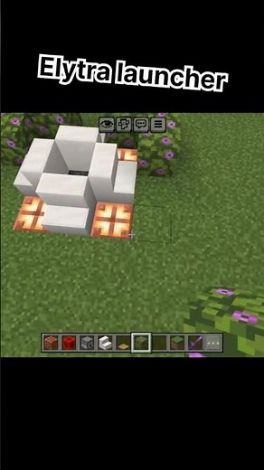 How to make an elytra launcher in Minecraft #minecraft #gaming #mctutorial #viral #trend #shorts