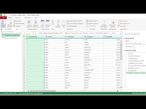 10. Modifying the query in power query - Power Query