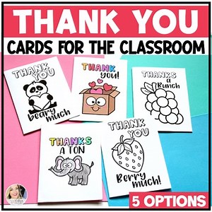 Printable Thank You Cards - Thank You Notes - Gratitude Card Template