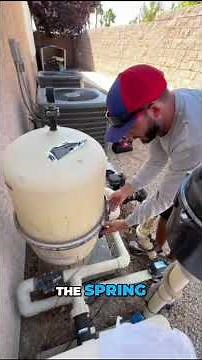 Cracked Tank Bottom Fix in Minutes #poolcare #tutorial #shorts