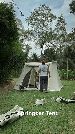Springbar Canvas Tent #camping #asmr #springbartent
