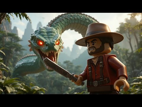 Leo's LEGO Saga: Epic Battle with the Giant Serpent!