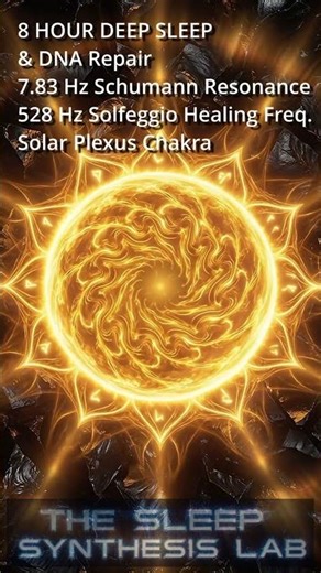 528Hz Miracle Tone | Relaxing Sleep Music | 8 hrs Solar Plexus Chakra | Healing & DNA Repair